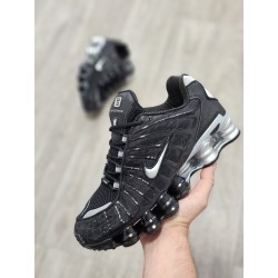 Shox Negra Suela Plata