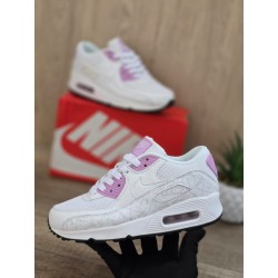 Air Max 90 Blanca Morada