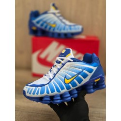 Shox azul logo amarillo