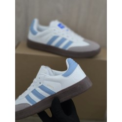 Adidas samba blanca azul
