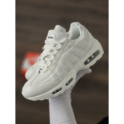 Air max 95 blanca logo negro