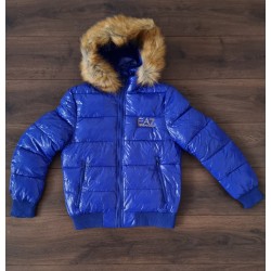 Abrigo gorro emporio azul