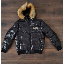 Abrigo gorro emporio negro