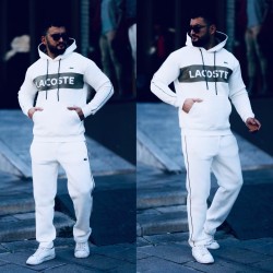 Chandals lacoste blanco letras
