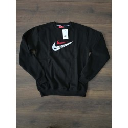 Sudadera nike negra 2 logos