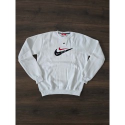 Sudadera nike blanca 2 logos