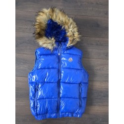 Chaleco moncler pelo azul